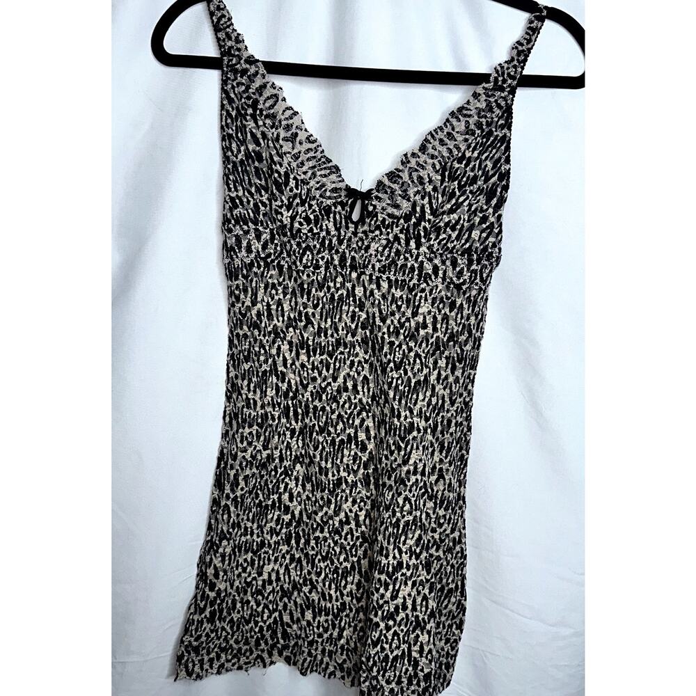 Victoria Secret Sexy Little Things Womens Size Medium Leopard Intimate Nightgown